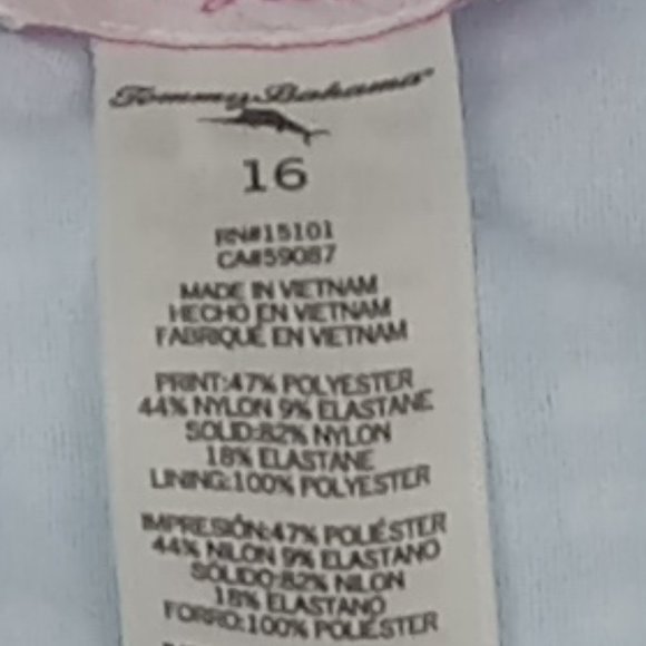 Tommy Bahama Kids Girls 2-Piece Swimsuit Size 16 NEW WITH TAGS - Picture 10 of 11